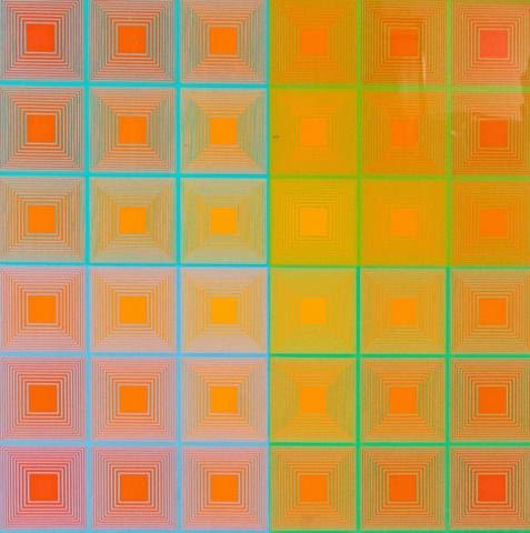 Lot 321: Richard Anuszkiewicz Op-Art Serigraph