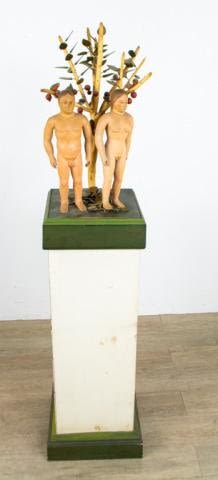Lot 327: John Cross Adam and Eve Sculpture
