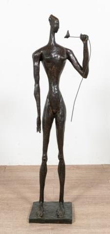Lot 330: Doris Caesar Bronze Expressionist Sculpture