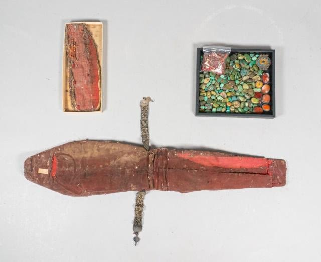 Lot 346: Components of a Ladakh Headdress