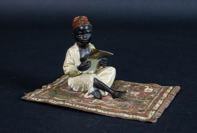 Lot 364: Franz Bergman Austrian Cold Painted Bronze