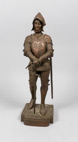 Lot 369: G Omerth Bronze Sculpture of Soldier
