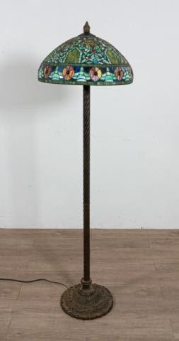 Lot 374: Tiffany Studios Style Floor Lamp