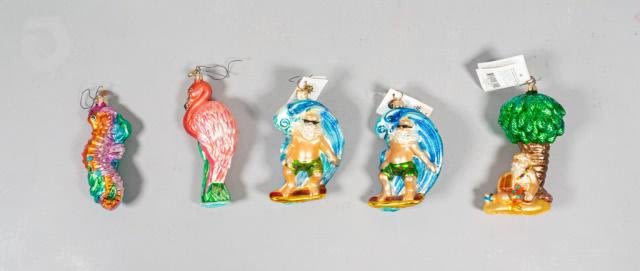 Lot 385: Christopher Radko Christmas Ornaments