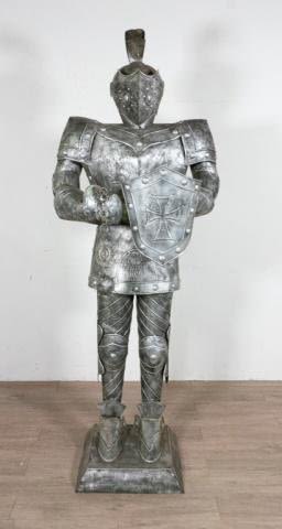 Lot 390: Stamped Tin Knight in Suit of Armor