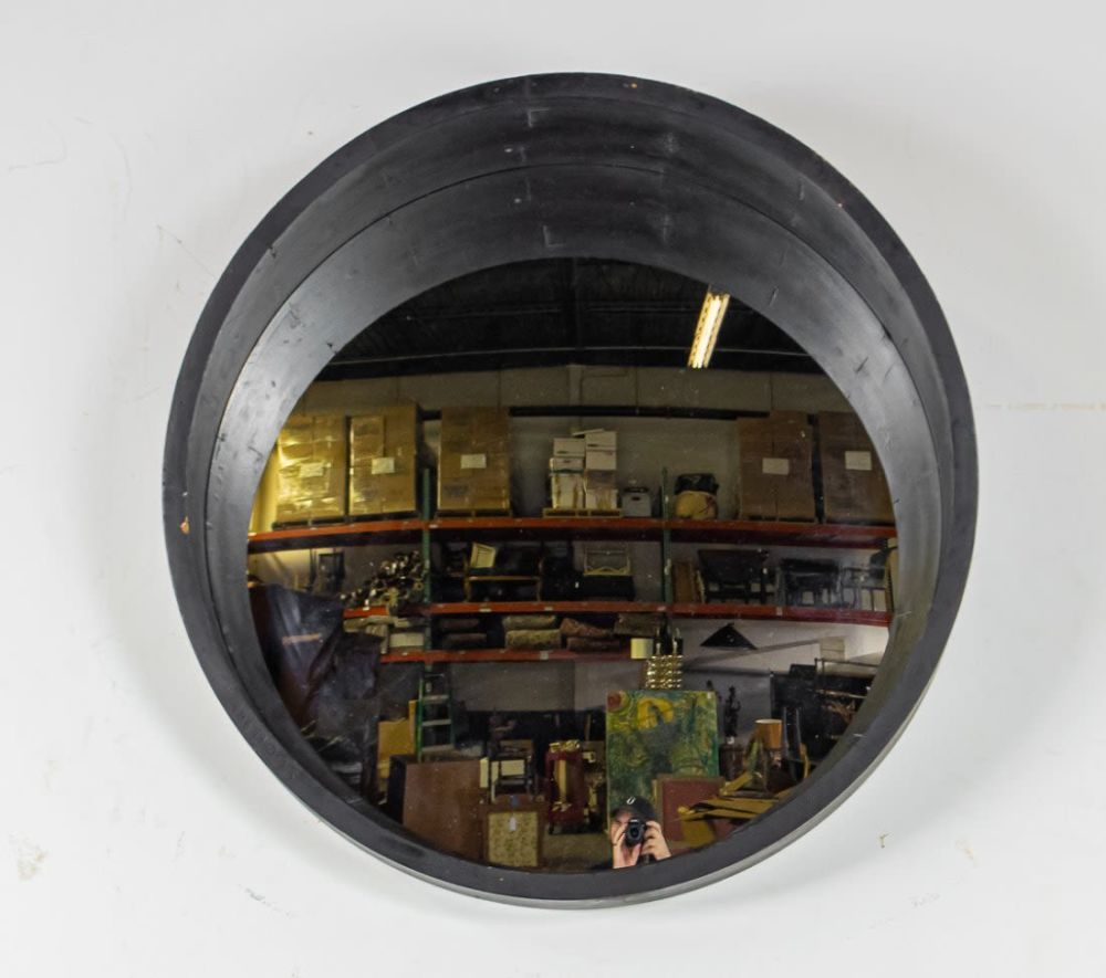 Lot 295A: Concave Black Framed Mirror