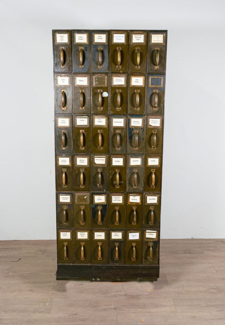 Lot 66A: Salmagundi Metal Employee Mail Cabinet