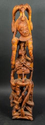 Lot 177: Chokwe Power Statue Congo