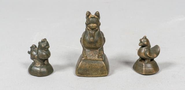Lot 183: Collection of 3 Burmese Opium Weights