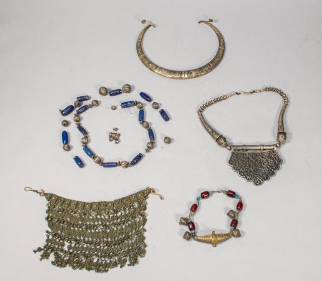 Lot 185: Grouping of Tribal Jewelry