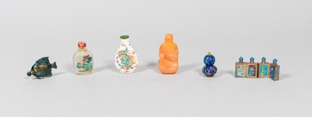 Lot 244: Lot of Assorted Snuff Bottles