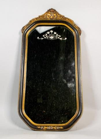 Lot 257: 19th Century Pressed Tin Mirror