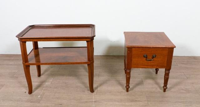 Lot 258: 2 Federal Side Tables