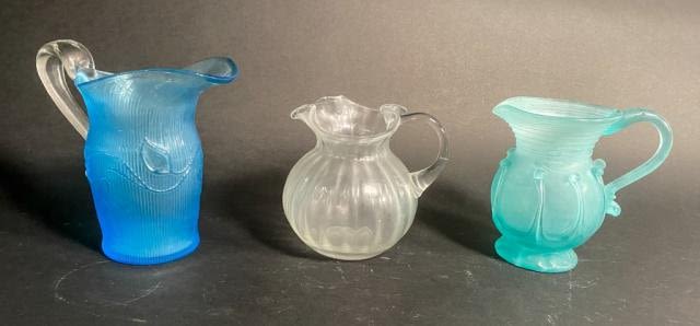 Lot 362: 3 Glass Pitchers