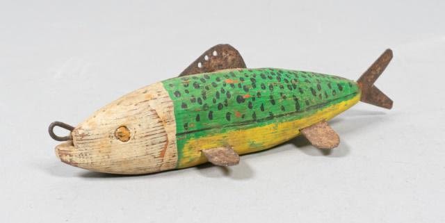 Lot 389: Folk Art Ice Fishing Lure
