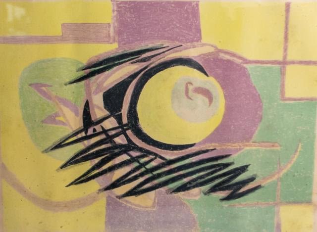 Lot 205: Mid 20th Century Geometric Abstraction Lithograph
