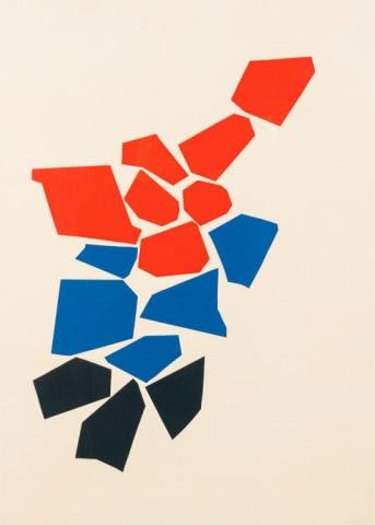 Lot 206: Robert Goodnough One Two Three Silkscreen