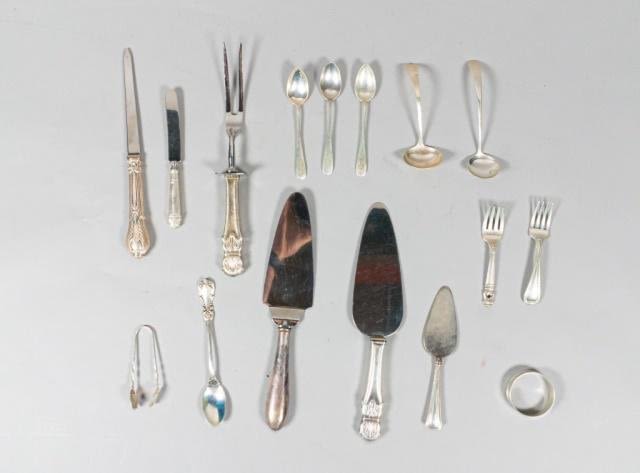 Lot 223: 15 Pieces of Sterling Silver