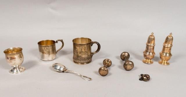 Lot 232: Grouping of Sterling Silver