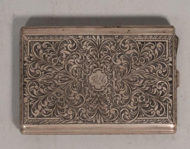 Lot 235: 800 Silver Italian Cigarette Case