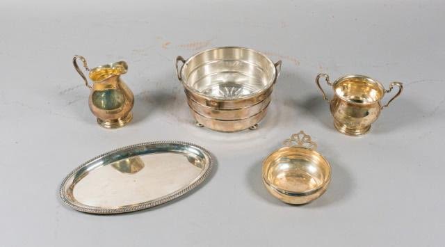Lot 248: Grouping of 5 Sterling Silver