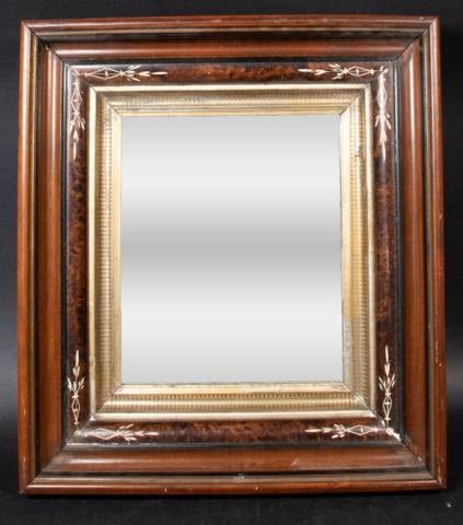 Lot 268: Mahogany and Striped Maple Mirror