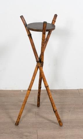 Lot 269: Bamboo Tripod Plant Stand