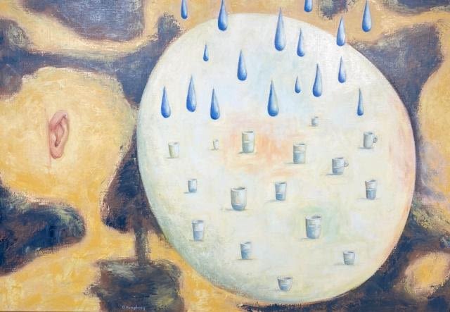 Lot 286: David Humphrey Lustre of Instruction Oil on Canvas