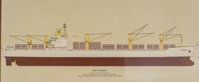Lot 289: MS Tamara Ship Lithograph