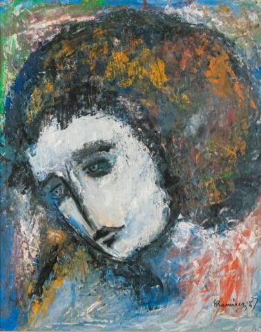 Lot 290: Abraham Ramirez Oil on Board