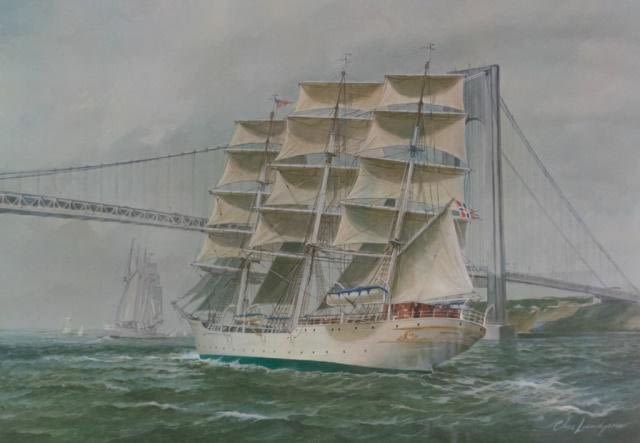 Lot 295: Charles Lundgren Christian Radich Print