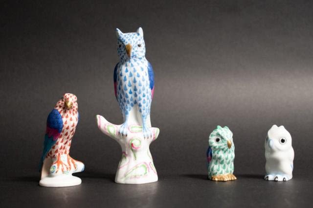 Lot 303: Grouping of Herend Porcelain Birds