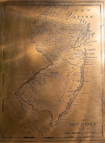 Lot 378: Map of New Jersey Engraving On Copper