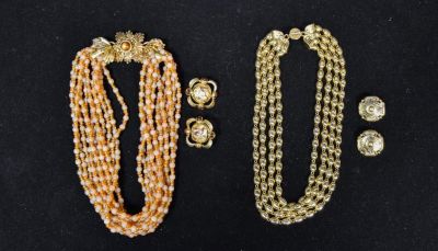 Jose and Maria Barrera Necklace and Earring Sets. 2 Jose and Maria Barrera necklace and earring 