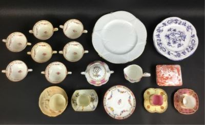Grouping of English Porcelain. Royal Albert Lady Carlyle sugar &amp; creamer, Royal Crown Derby 