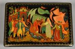 Grouping of 8 Palekh Lacquer Boxes. Grouping of 8 Soviet Era Palekh lacquer boxes. Russian, 20th Image - 6