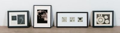 Scientific Art Grouping. 4 pieces of scientific art. Lithograph The Planetary System, plate 4 