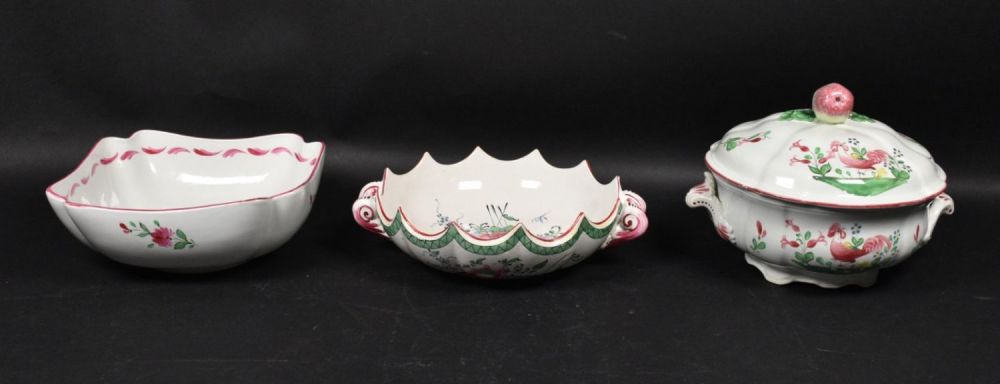 Lot 1: 3 Pieces Luneville France Porcelain