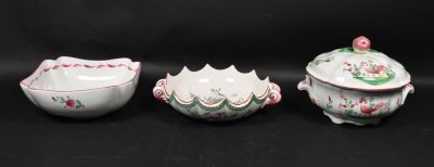 Lot 1 - 3 Pieces Luneville France Porcelain