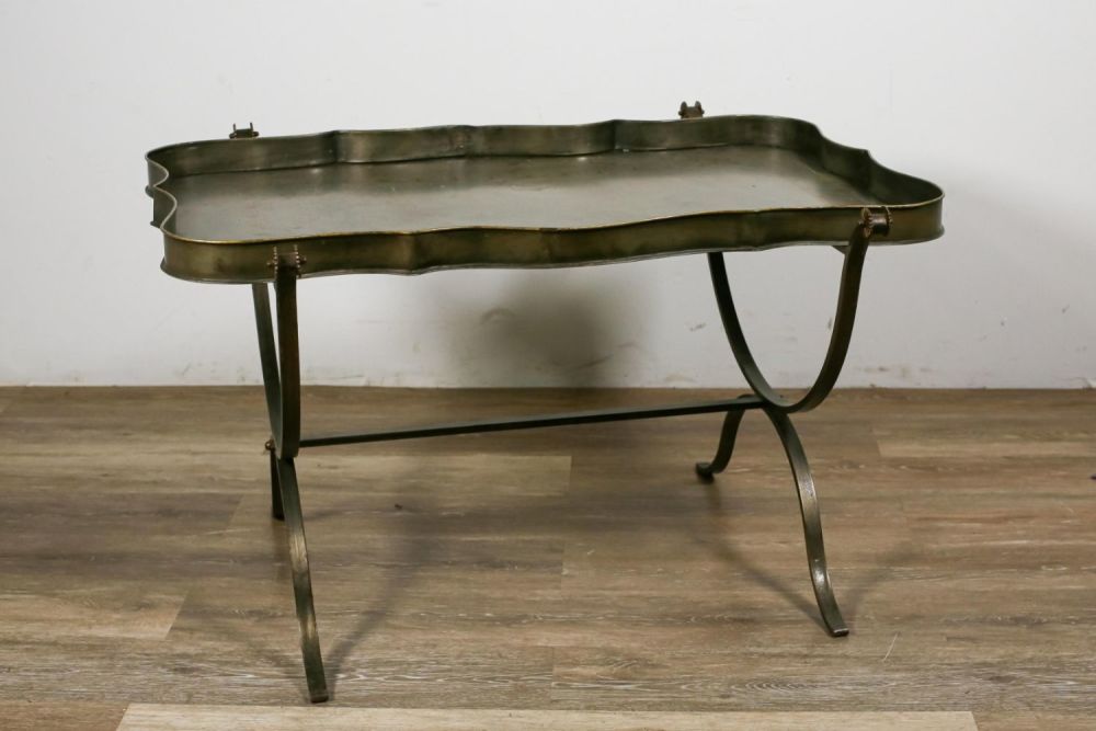 Lot 52: Italian Metal Tray Top Table