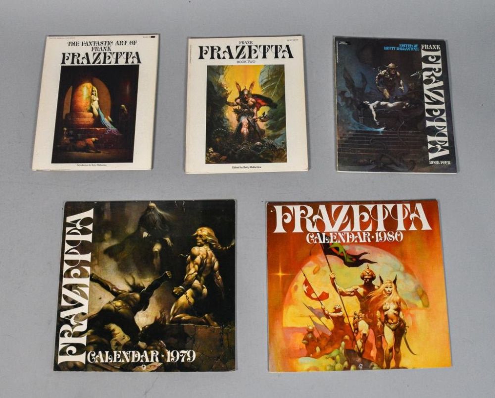 Lot 81: Frank Frazetta Books and Calendars