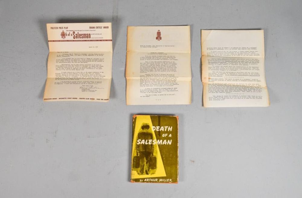 Lot 83: Death of a Salesman First Edition and Letter