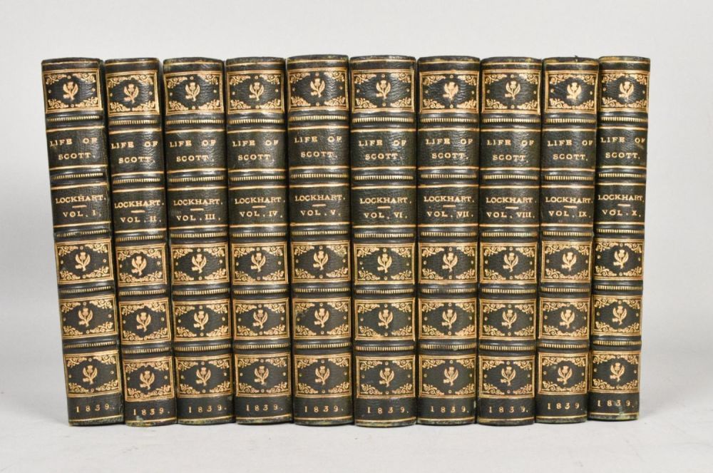 Lot 86: The Life of Sir Walter Scott, Bart. 10 Volumes