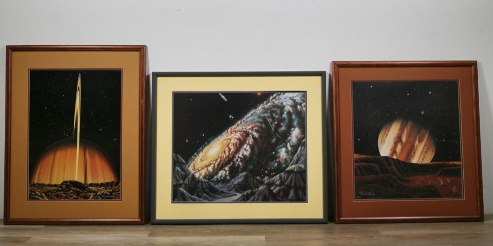 Lot 97: 3 Kim Poor Space Prints