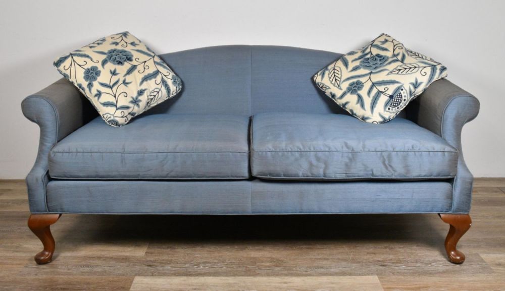 Lot 142: English Style Blue Sofa