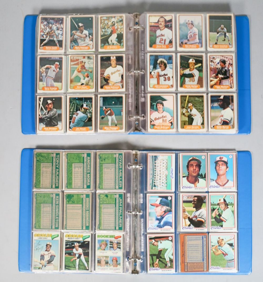Lot 161: Orioles Baseball Cards Ripken Murray Rookies