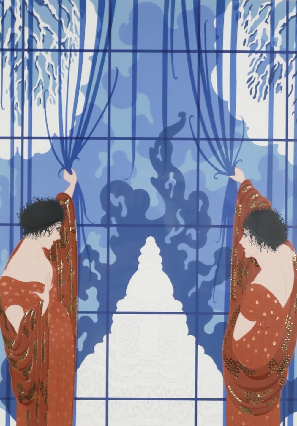 Lot 180: Erte Serigraph Twin Sisters