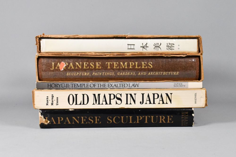 Lot 209: 5 Books on Japanese Sculpture, Maps and Temples