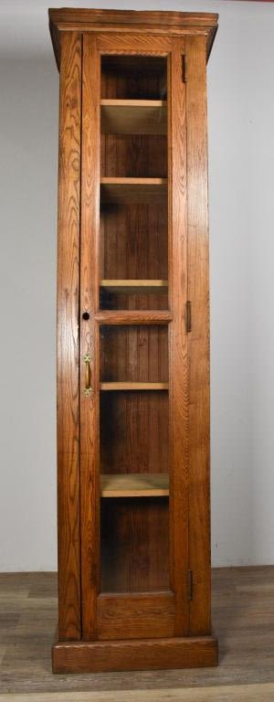 Lot 257: Stickley Style Mission Oak Display Cabinet