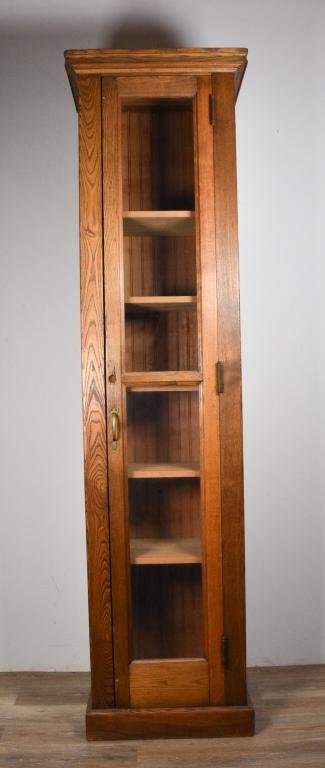 Lot 258: Stickley Style Mission Oak Display Cabinet